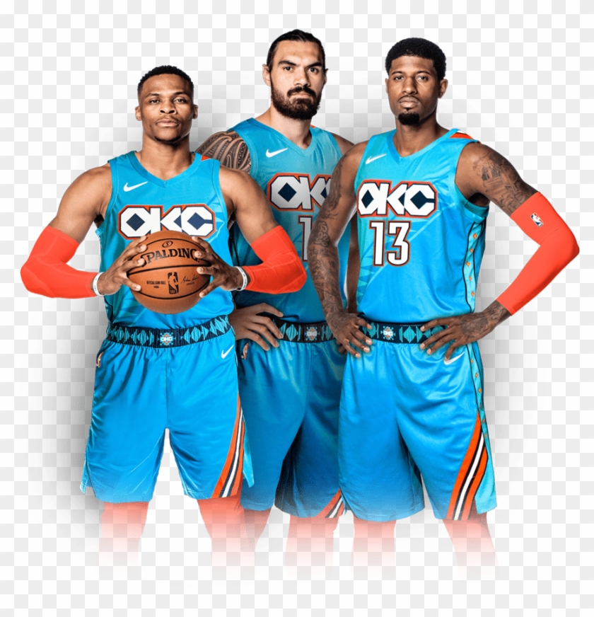 Turquoise, The Color Of Friendship In Native American - Okc City Edition Jersey 2018 Clipart #618100