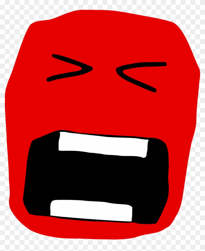 Crying, Screaming - Emoticon Menjerit Clipart