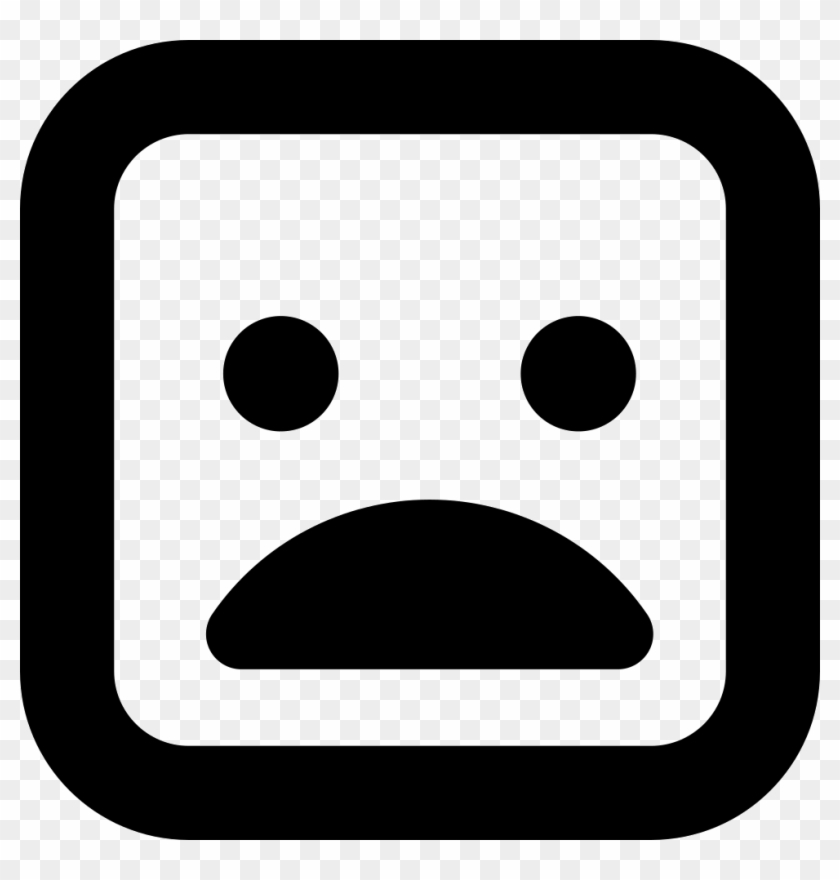 Shocked Face Of Square Shape Comments - Shocked Face Logo Clipart