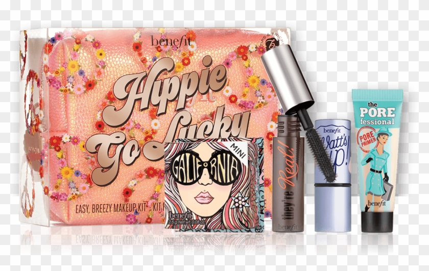 Hippie Go Lucky Makeup Set Contains Four Benefit Minis - Hippie Go Lucky Benefit Clipart #618304