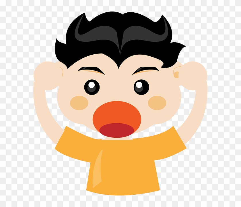 Png Freeuse Library Shouting Panda Free Images Shoutclipart - Boy Shouting Png Transparent Png