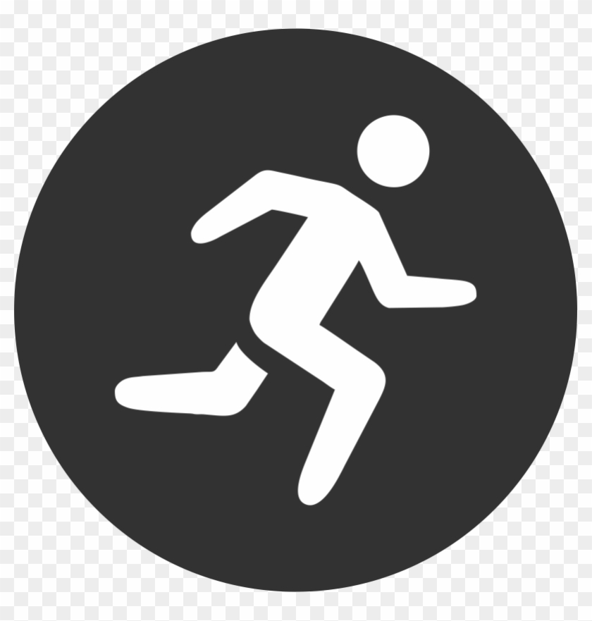 Running Fast Icon - Ios Pedometer Clipart #618493