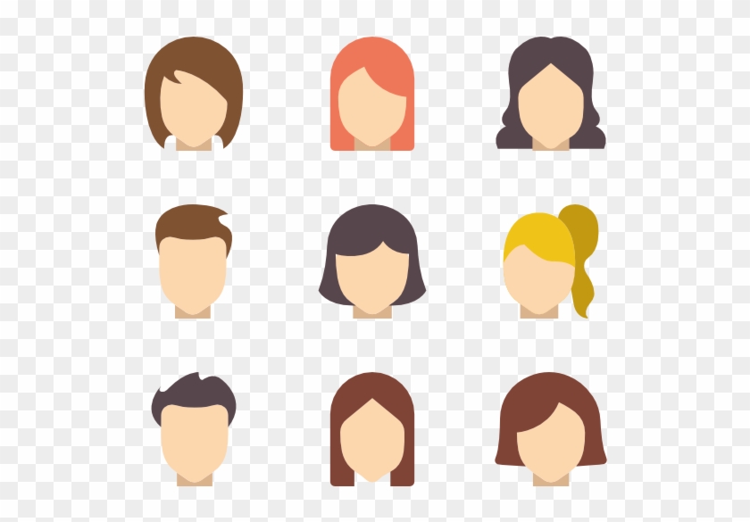 Hairstyles - Hair Styles Icons Clipart #618870