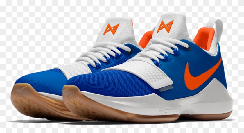 Nikeid Pg 1 Okc Thunder Colors - New Pg 13 Shoes Clipart