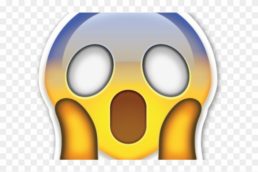 Fear Clipart Shocked Face - Emoticon Asustado Png Transparent Png #618908