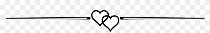 Cj Andrews' Two Hearts Divider - Heart Line Divider Png Clipart #619357