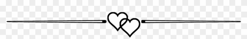 Cj Andrews' Two Hearts Divider - Heart Line Divider Png Clipart