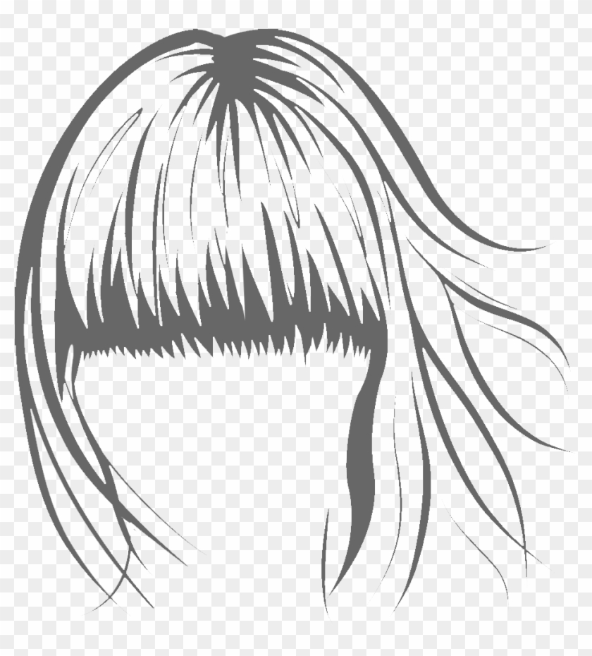 How To Draw Hair With Bangs