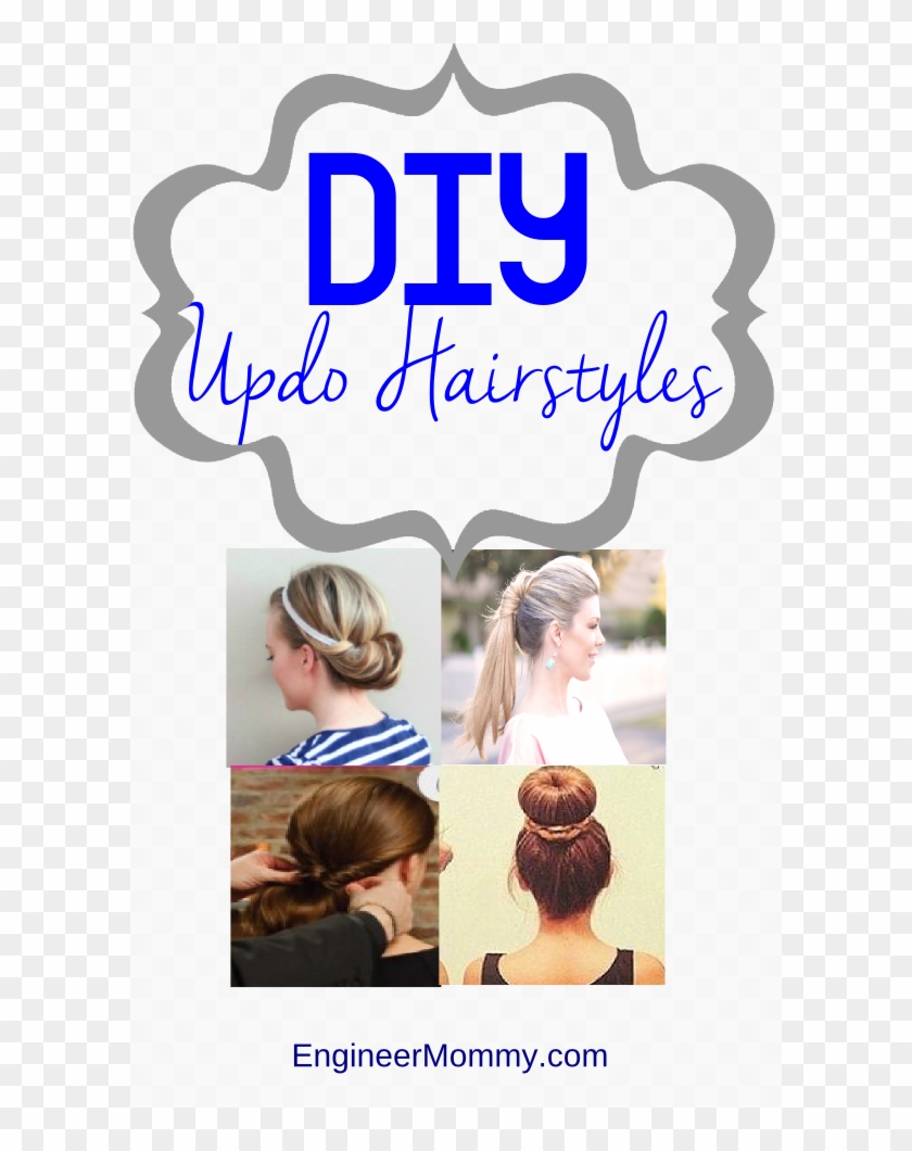 Diy Updo Hairstyles - Girl Clipart #619514