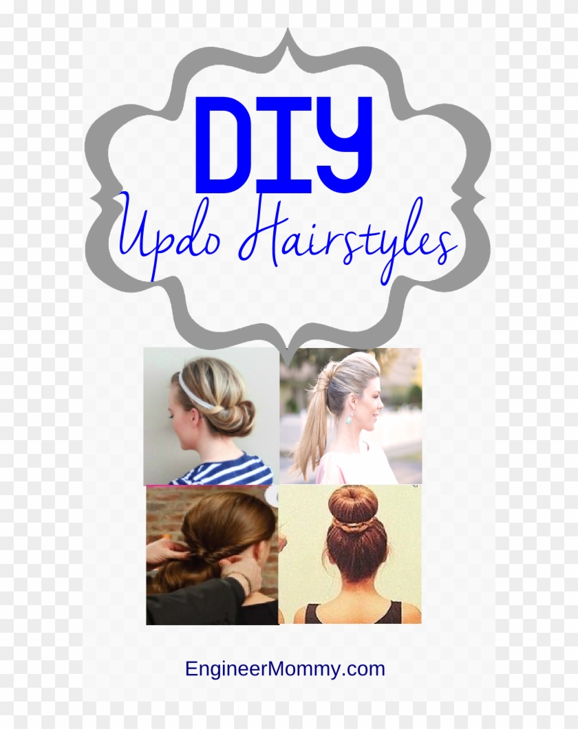 Diy Updo Hairstyles - Girl Clipart