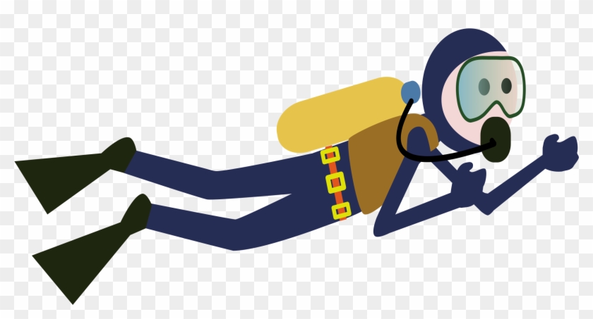 Cartoon Scuba Diver Pictures - Scuba Diver Cartoon Clipart #619716