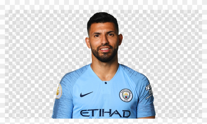 Aguero Profile Clipart Sergio Agüero Manchester City - Barcelona Messi Png Transparent Png