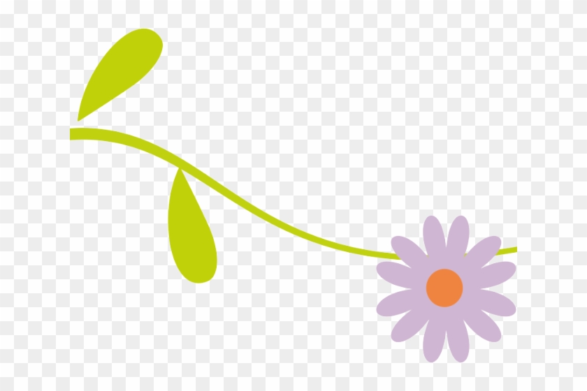 Line Separator Cliparts - Clip Art Line Flower - Png Download