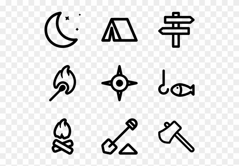 Hiking - Hiking Icons Clipart