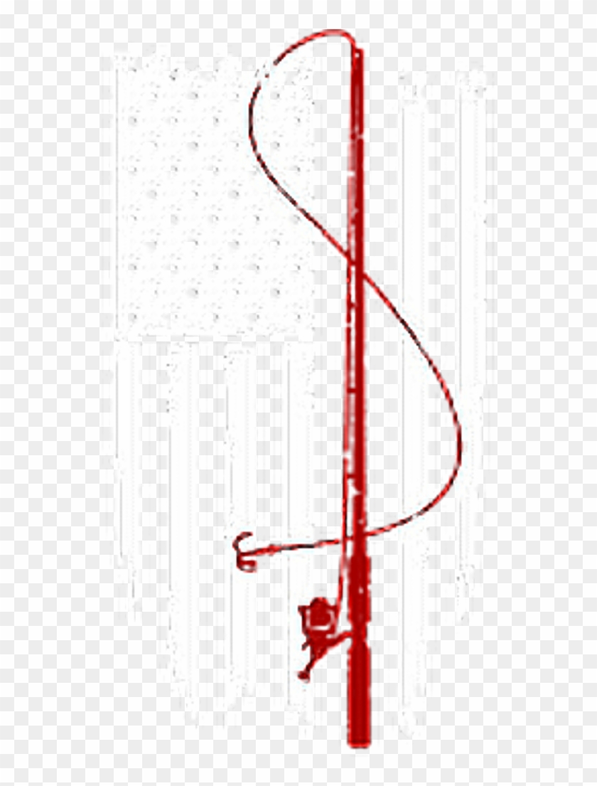 Fishing Fishingpole Fishingpoleflag Flag Americanflag - Breast Cancer Shirt Flag Clipart