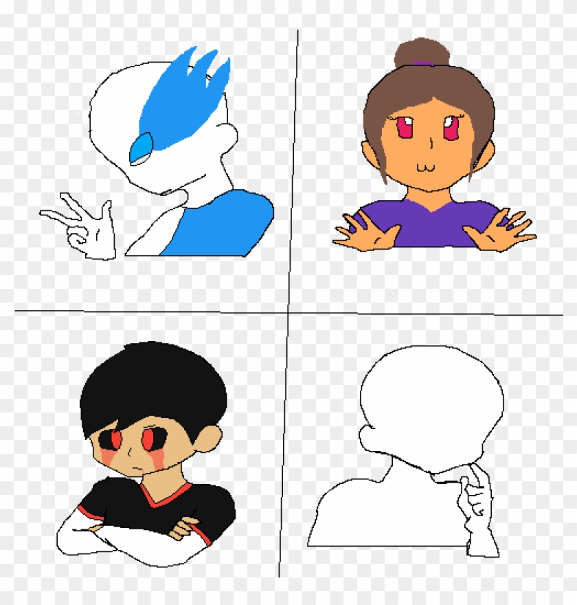 I'm The Happy Person In The Top Right - Cartoon Clipart