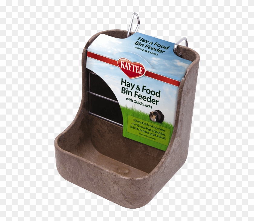 Kaytee Hay & Food Bin Feeder With Quick Locks - Guinea Pig Food Holder Clipart