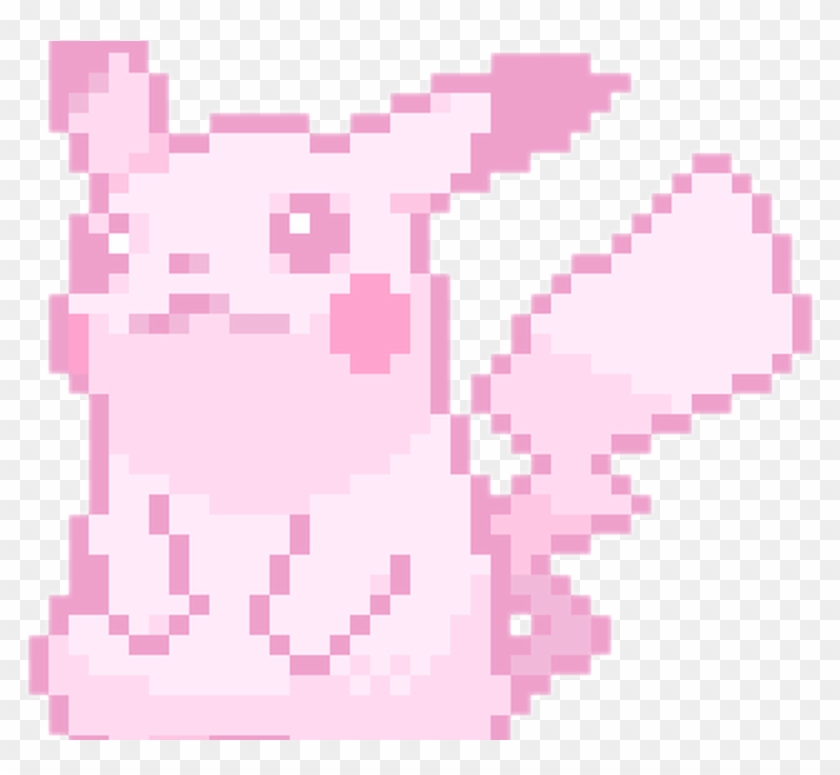Cute Kawaii Pixel Pastel Pokemon Pikachu - Pixel Art Pokemon Png Clipart #621490