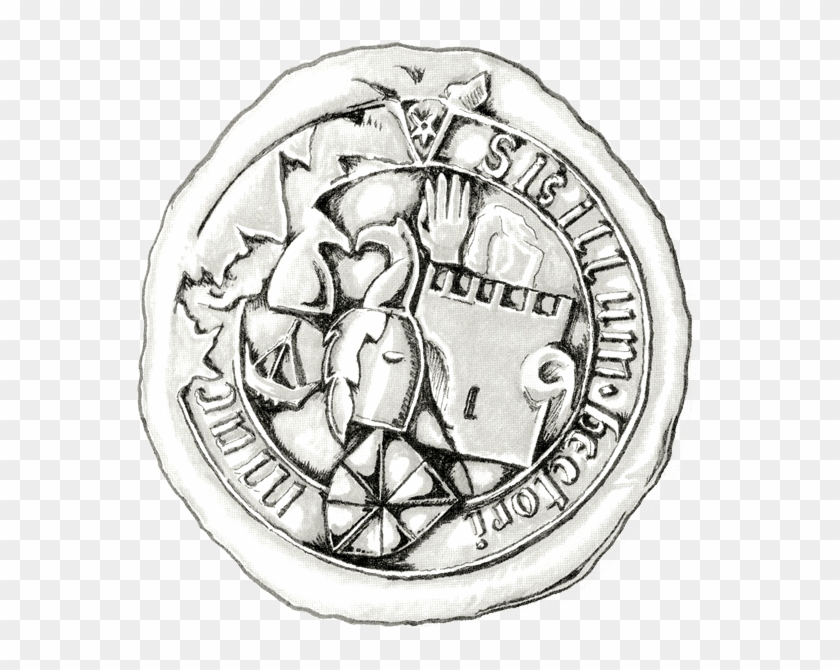Hector Mor Maclean, 12th Chief Wax Seal From 1545 - Circle Clipart #621675