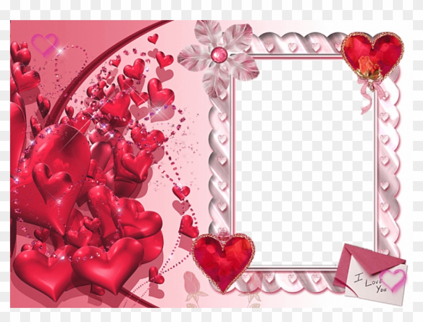 Free Png Best Stock Photos I Love You Heart Transparent - Love Photo Frame Clipart