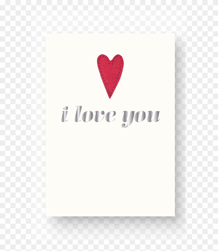 I Love You Foil Heart - Heart Clipart