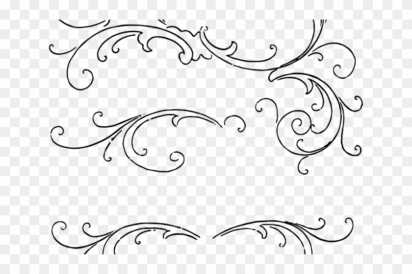 Scroll Border Clipart - Clip Art - Png Download