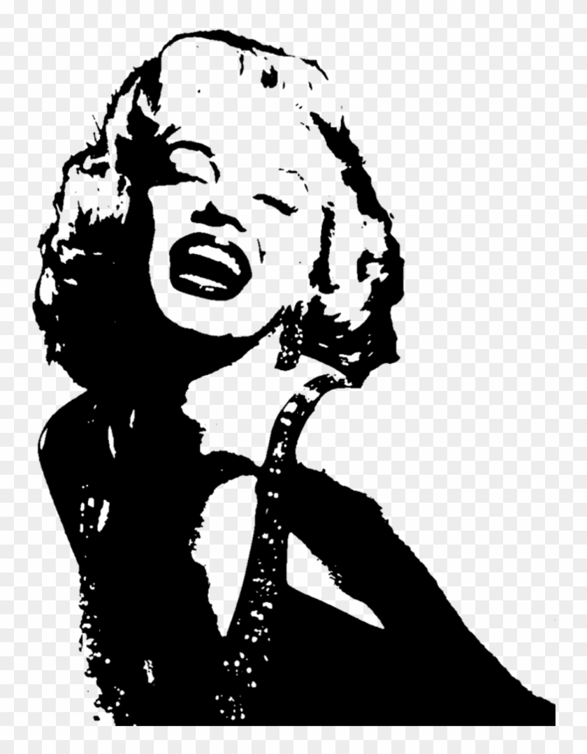 Marilynmonroe Monroe Celebrity Celebrities Shilouette Clipart #621979