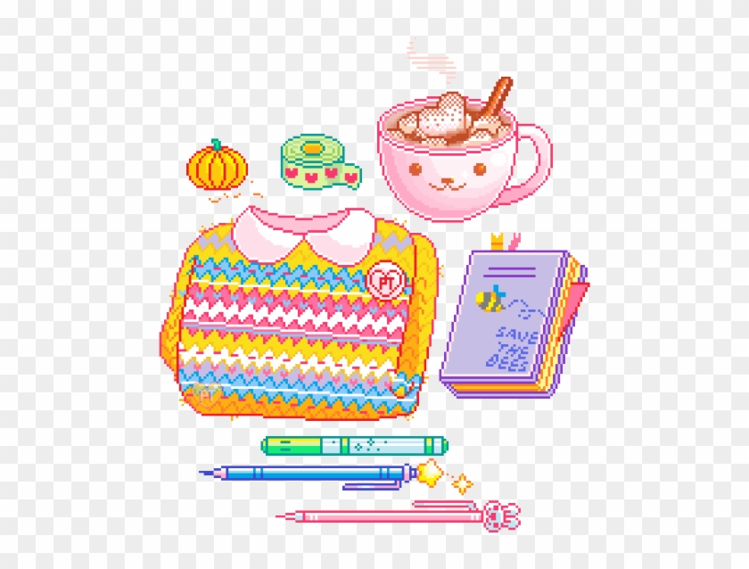 Cute House Clipart Png - School Pixel Tumblr Transparent