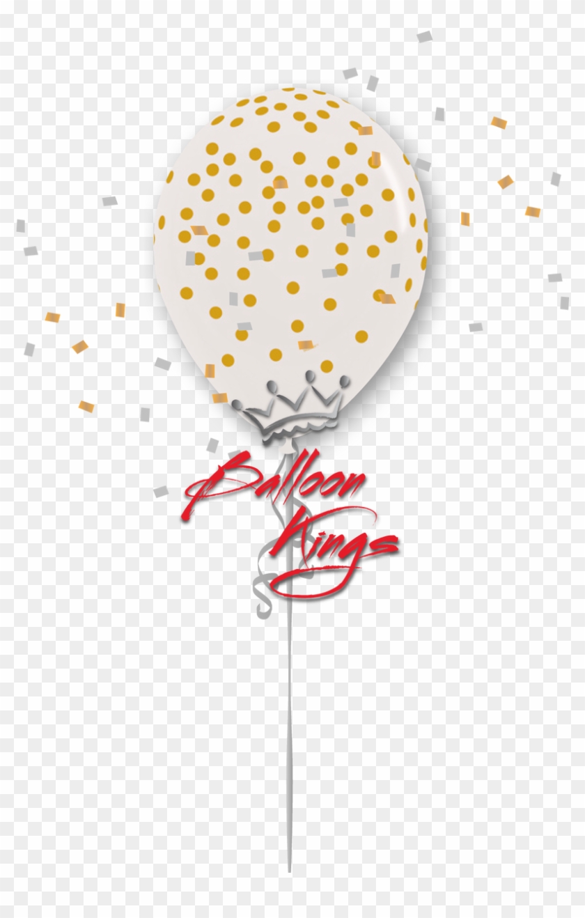 11in Clear Gold Dots - Earth Balloon Png Clipart