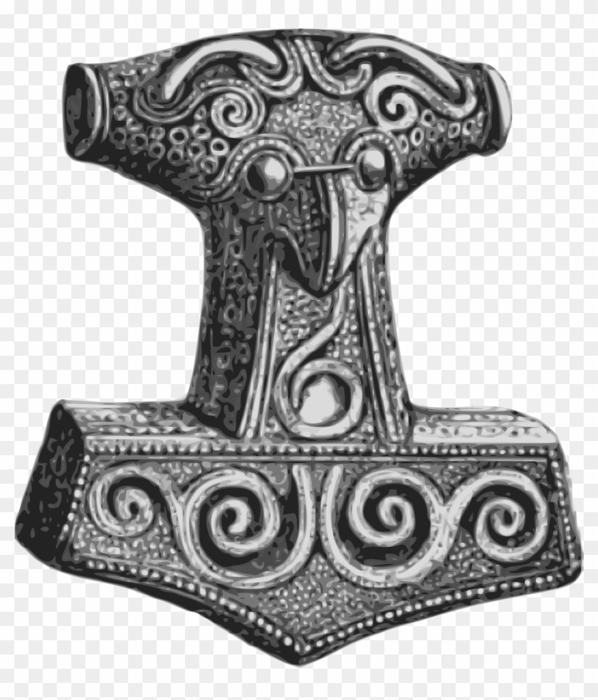 Open - Thor Hammer Norse Mythology Clipart #622025