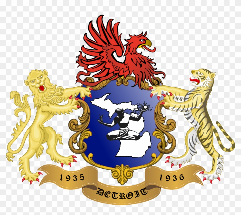 Detroit, City Of Champions - Coat Of Arms Clipart #622099