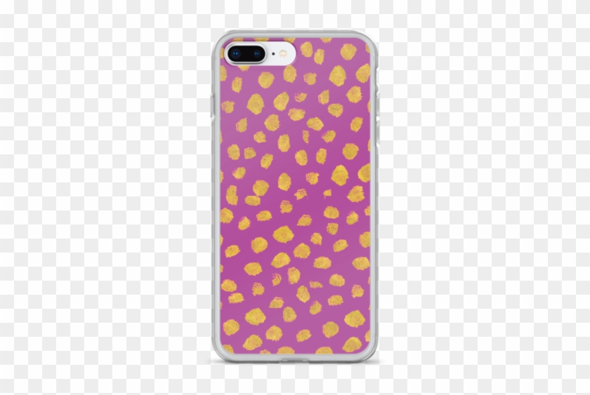 Pink Gold Dots Iphone Case - Mobile Phone Case Clipart