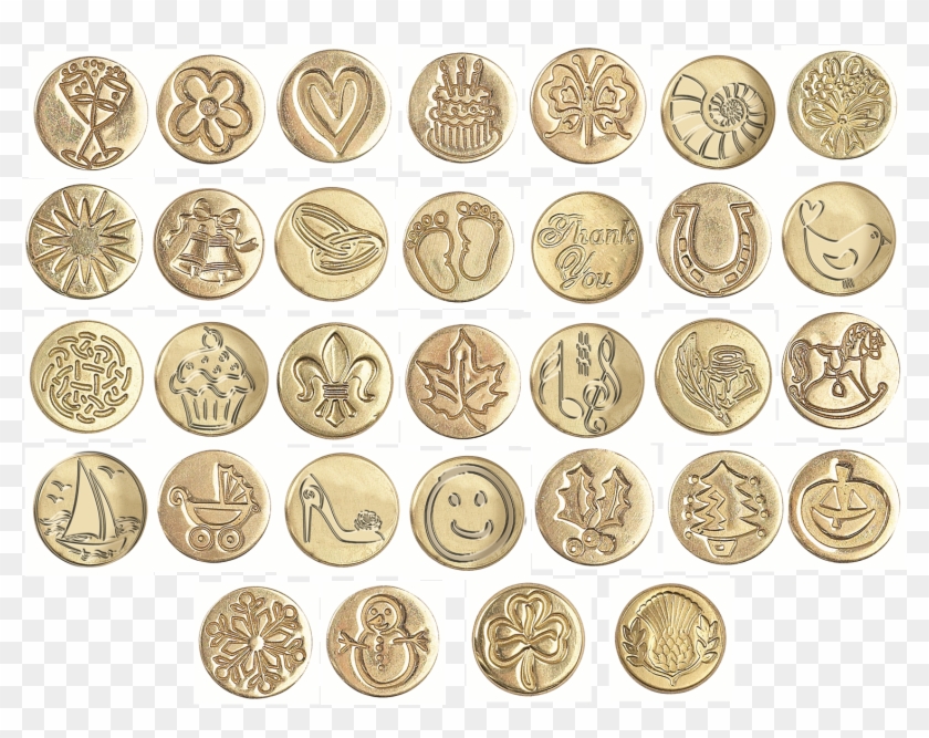 18mm Wax Seal Coin - Types Of Natural Stone Clipart