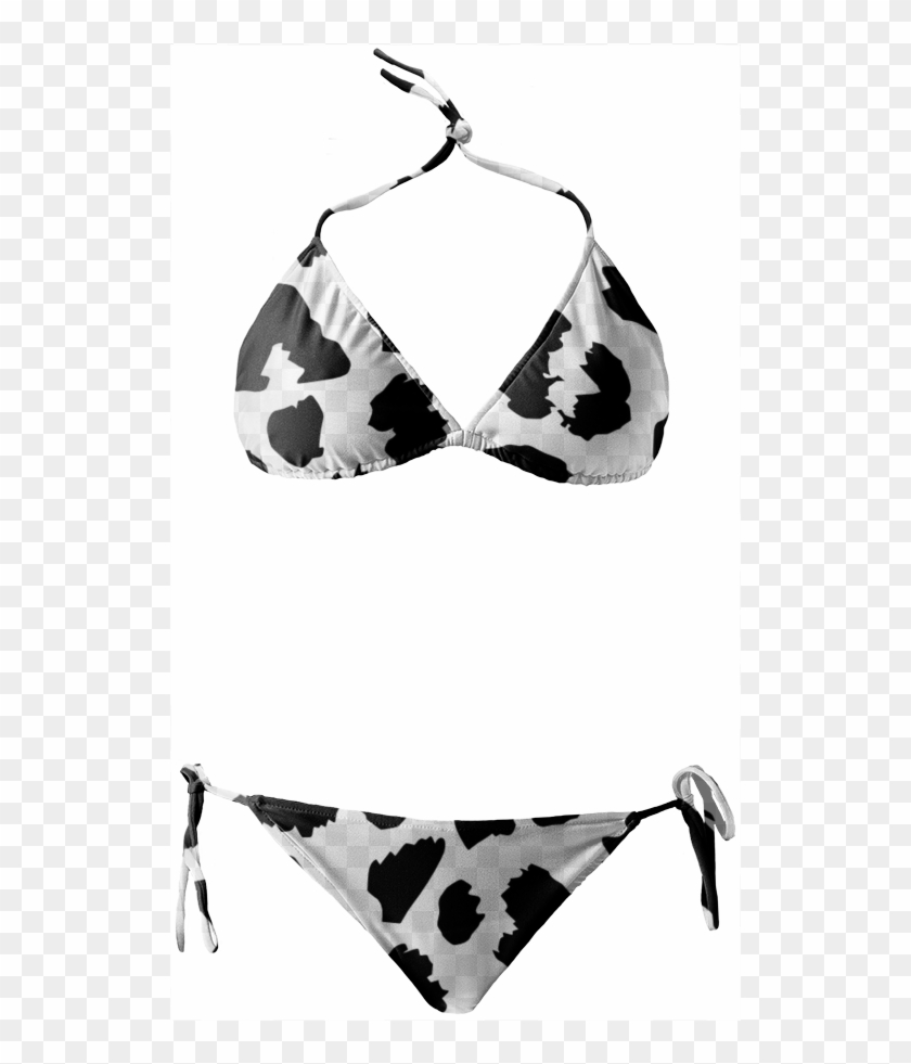 black and white cheetah print bikini