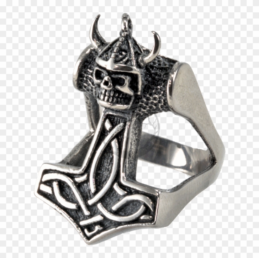 Thors Hammer Skull Viking Mjölnir 316l Stainless Steel Clipart
