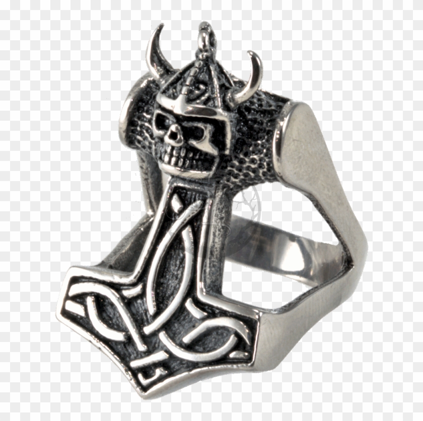 Thors Hammer Skull Viking Mjölnir 316l Stainless Steel Clipart #622518