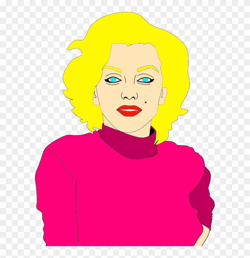 Medium Image - Marilyn Monroe Illüstrasyon Clipart #622611