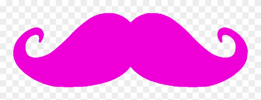 Pink Mustache Transparent - Wallpaper Clipart
