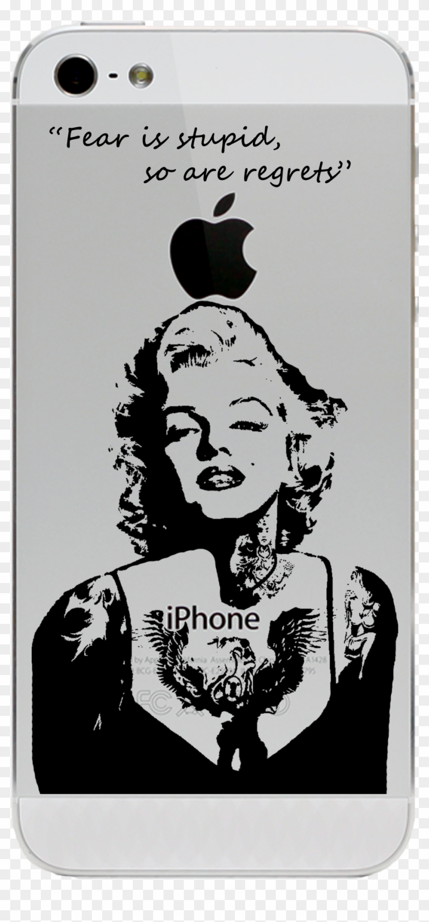 Marilyn Monroe G Little Sticker Coming Soon, Follow - Positive Negative Space Portrait Clipart #622724