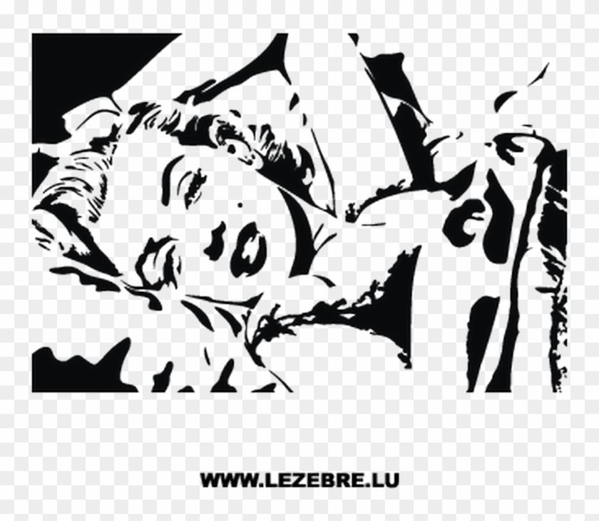 Sticker Marilyn Monroe - Saw Scroll Patterns Free Clipart