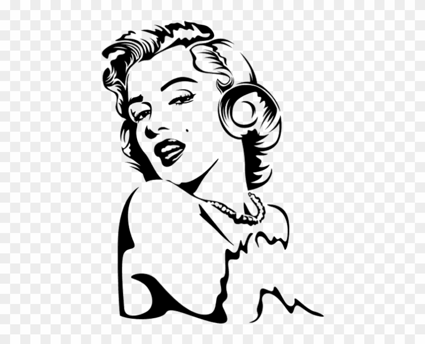 Mini Marilyn Monroe Pour - Marilyn Monroe Line Art Clipart