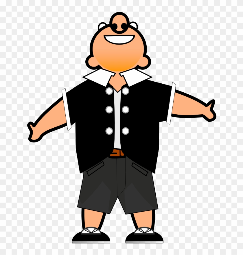 Clipart - Mr - - Happy Cartoon Man Png Transparent Png #623144