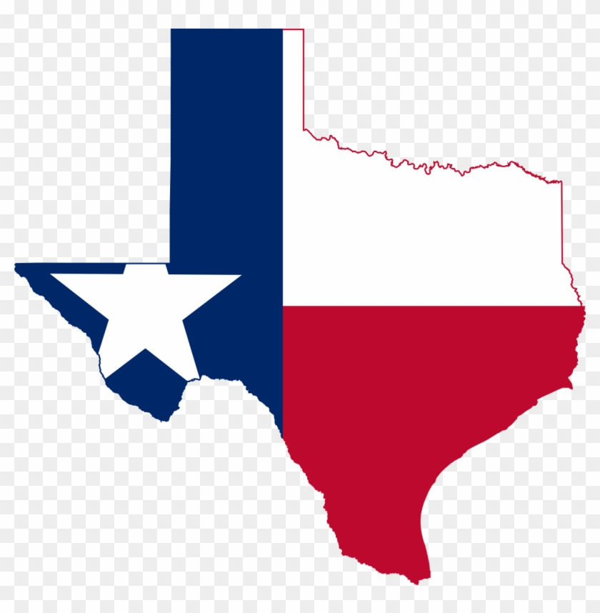 Flag-map Of Texas - Clip Art Texas - Png Download #623416