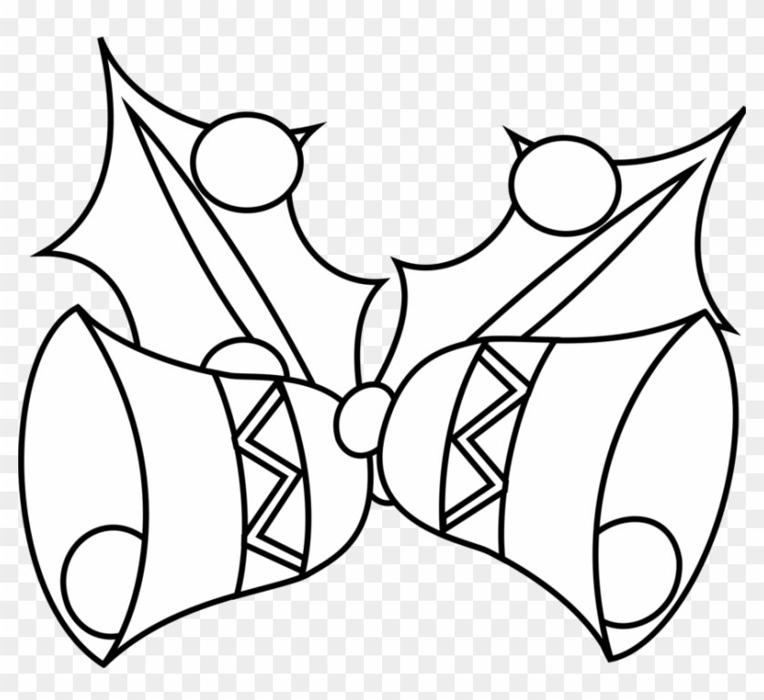 Black And White Jingle Bells Drawing - White Jingle Bells Png Clipart #623921