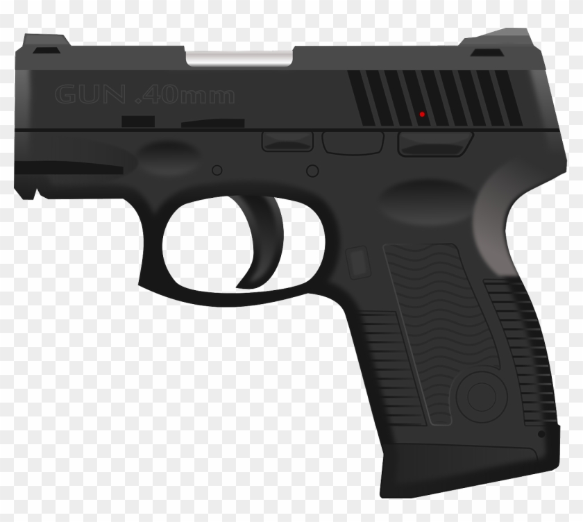 Vector Firearm Handgun Clip Art Transprent Png Free - Cartoon Gun Png Transparent Png #624003