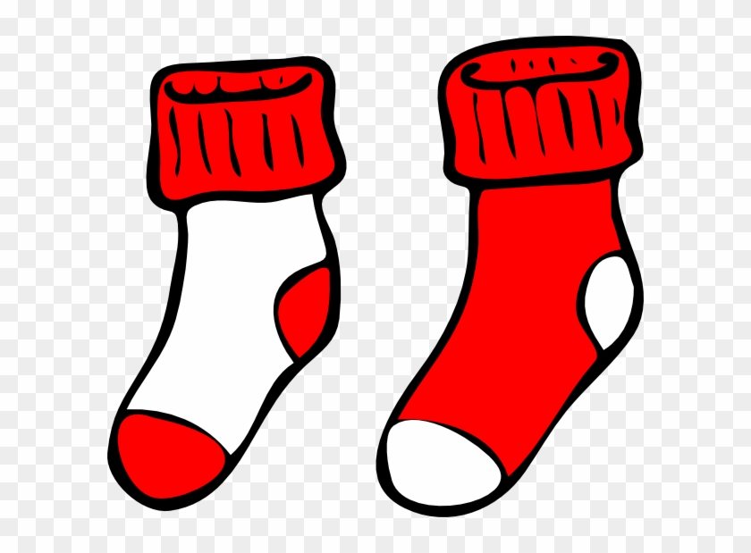 Red Socks Clipart - Socks Clipart Png Transparent Png #624417