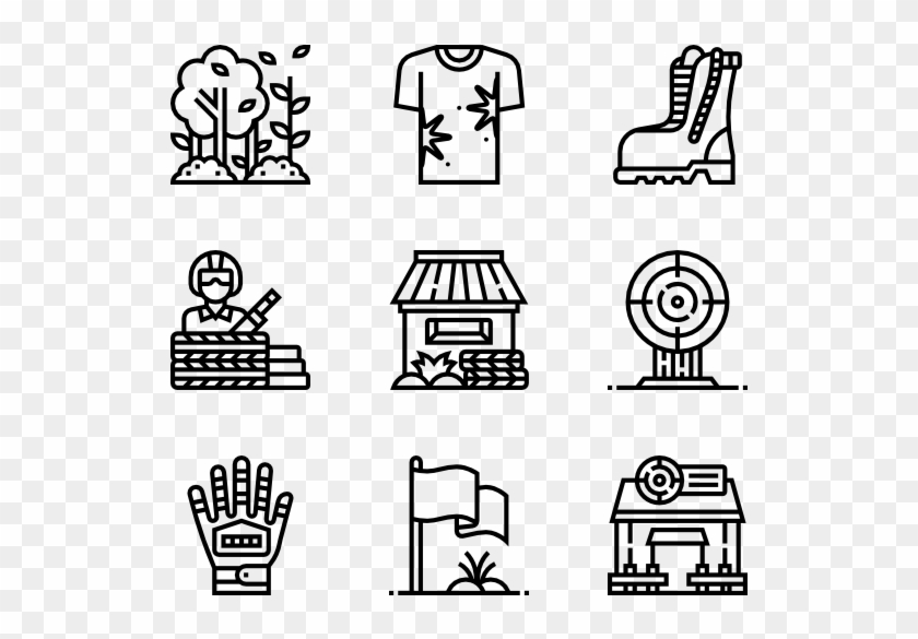 Paintball And Bb Gun - Illustration Clipart