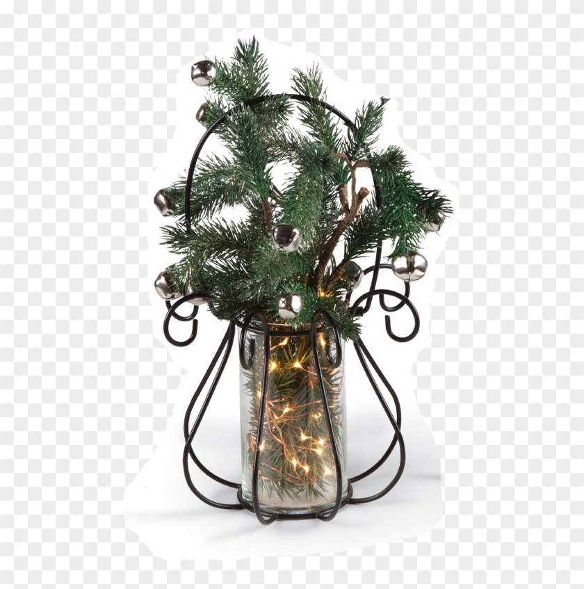 Jingle Bells Pine Sprig - Christmas Tree Clipart