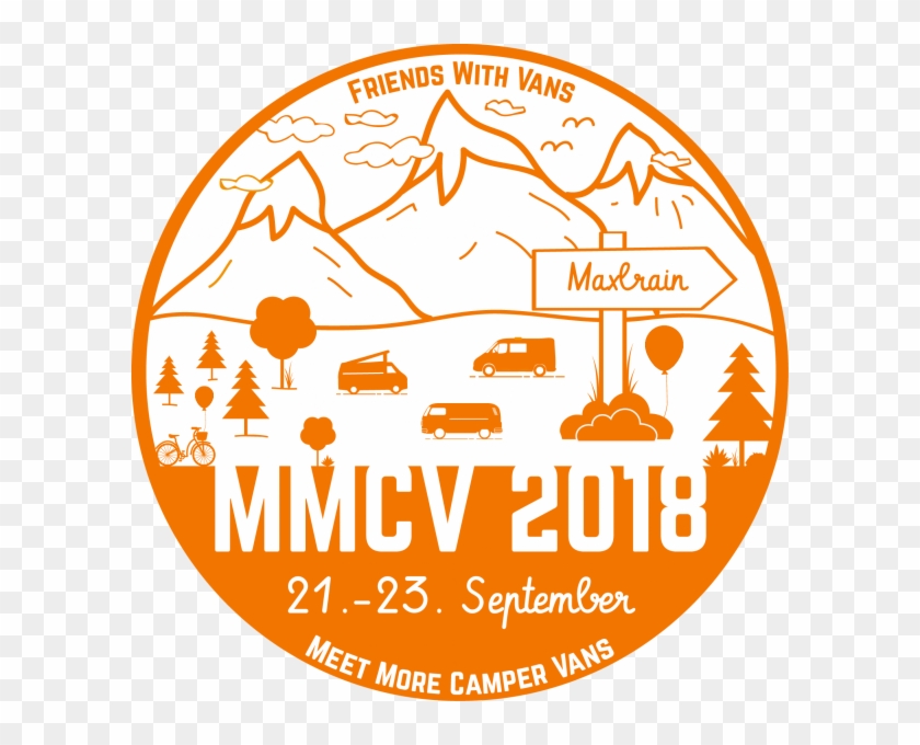 Meet More Camper Vans Festival - Circle Clipart