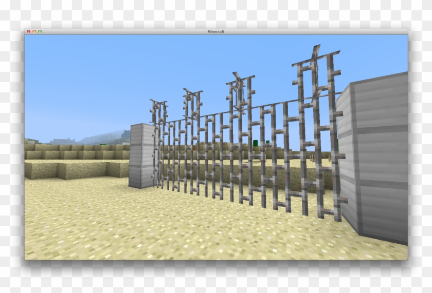 [detail] Barbed Wire Fences - Minecraft Barbed Wire Fence Clipart